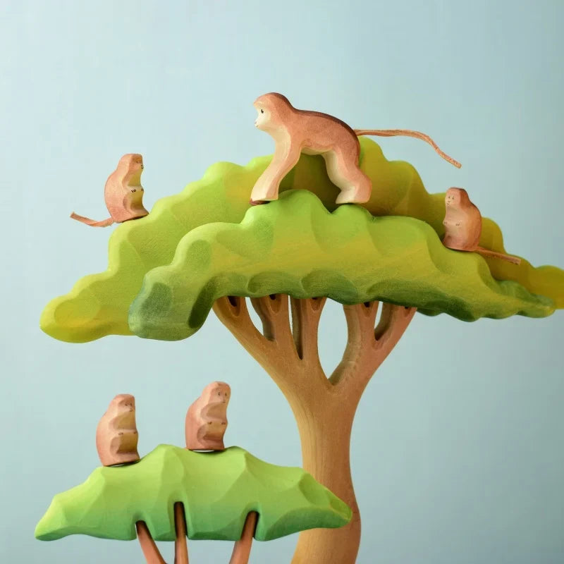 Bumbu Handmade Wooden Monkey Set