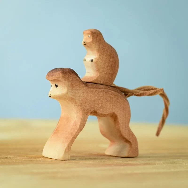 Bumbu Handmade Wooden Monkey Set