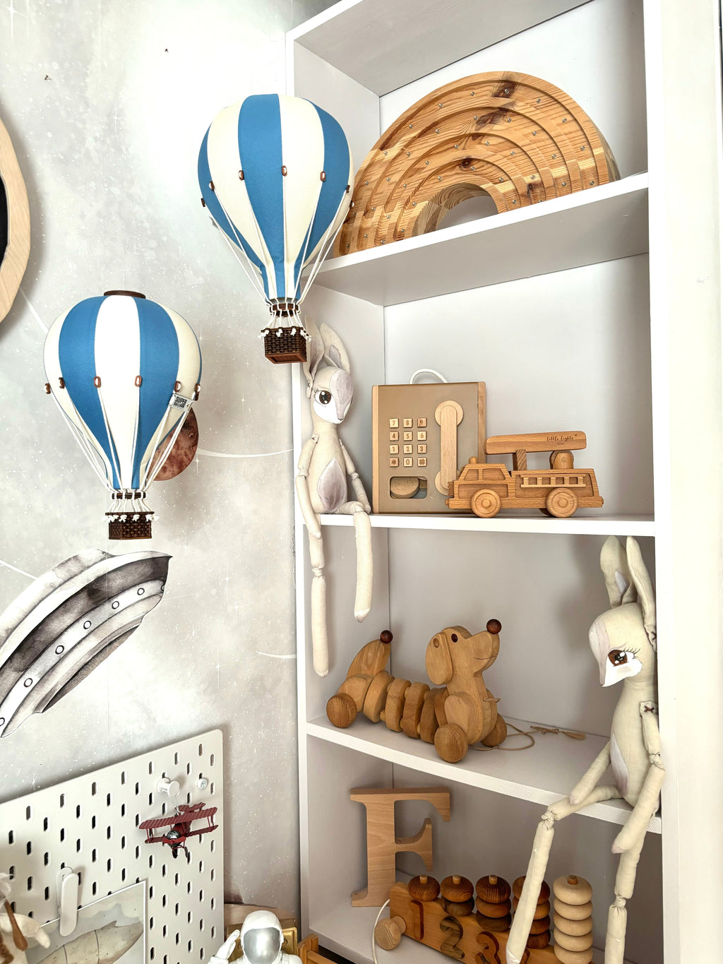 Hot Air Balloon - Marine Blue
