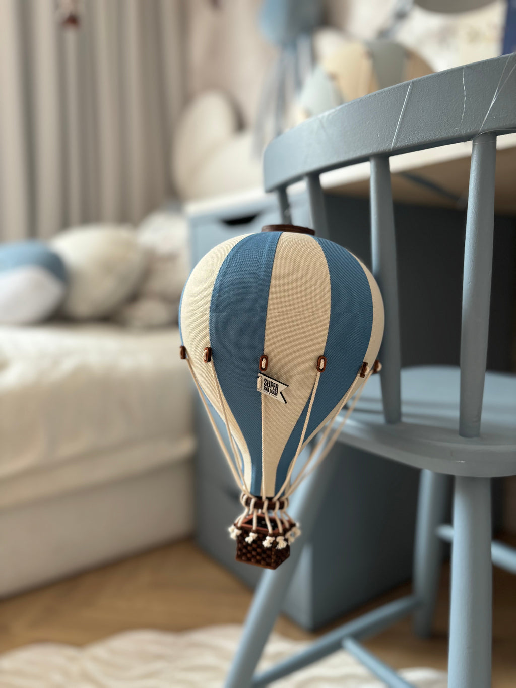 Hot Air Balloon - Marine Blue