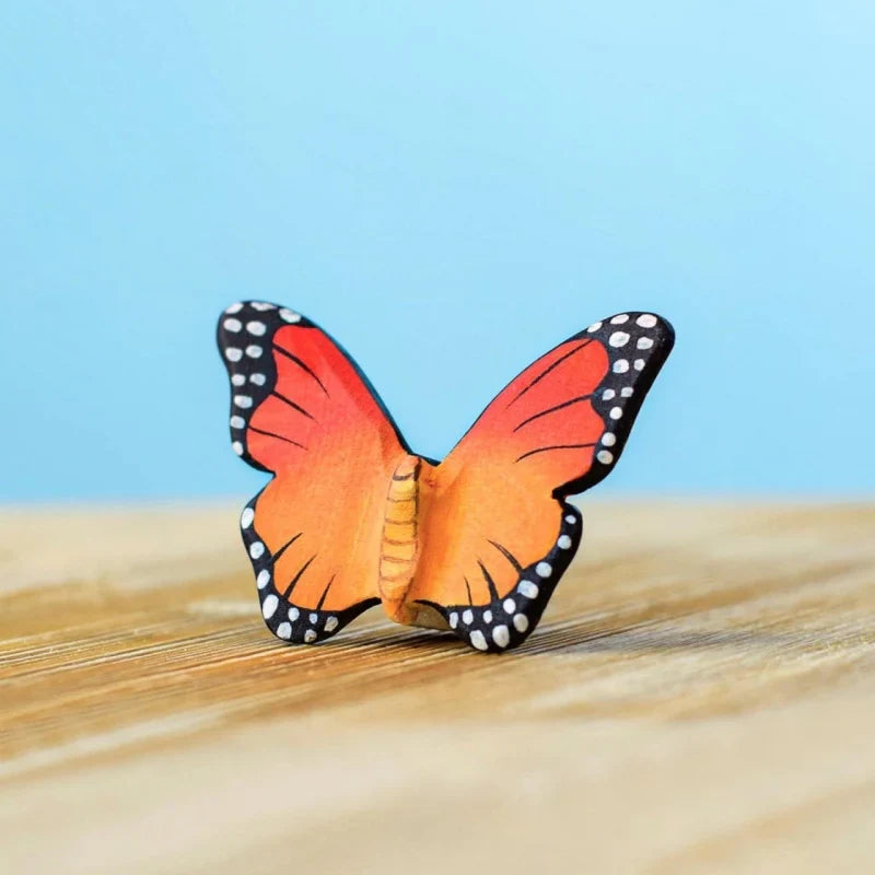 Bumbu Handmade Wooden Orange Butterfly