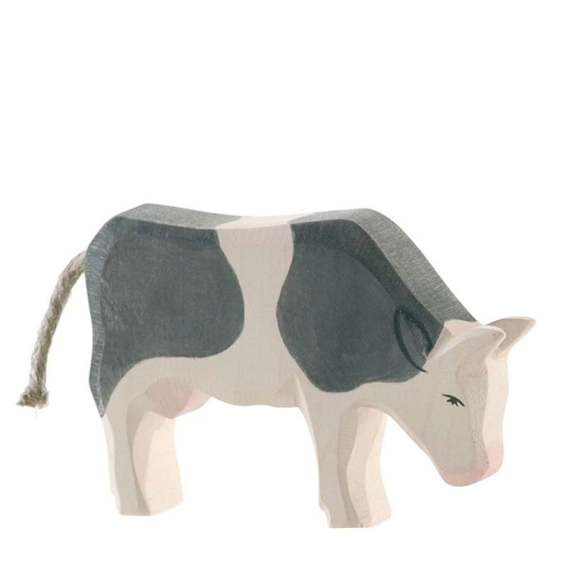 Ostheimer Cow - Black & White - Eating