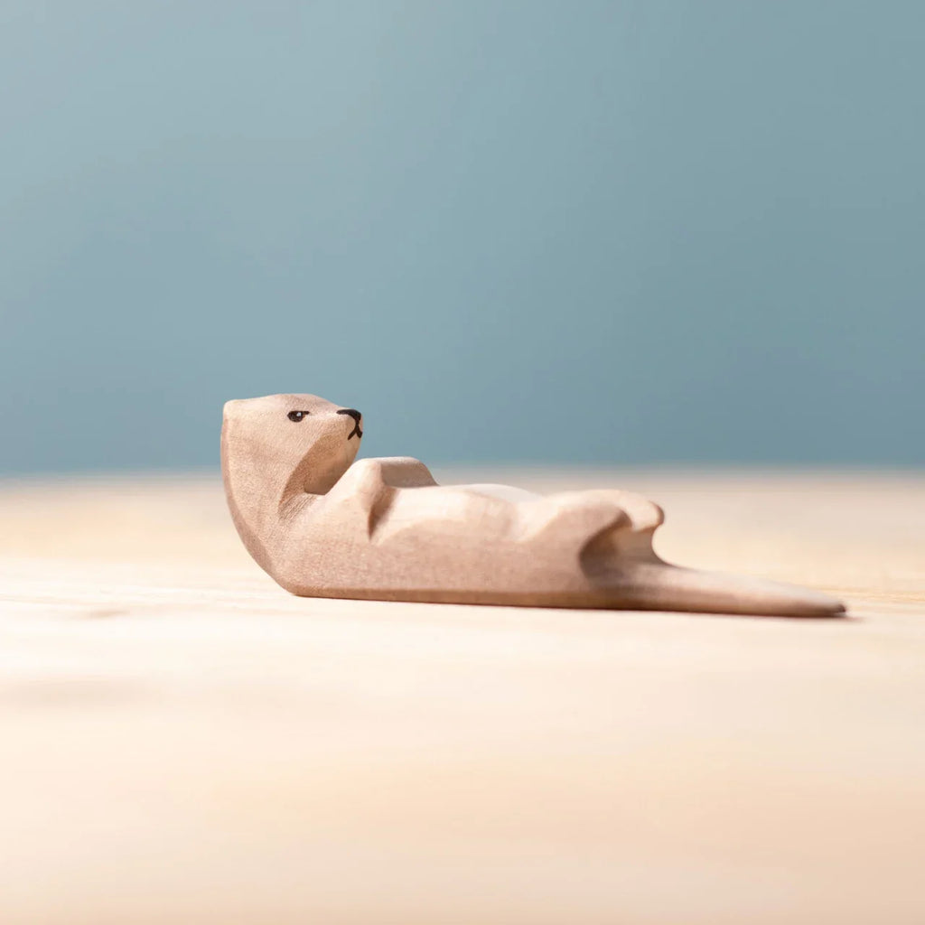 Bumbu Handmade Wooden Otter Sleeping