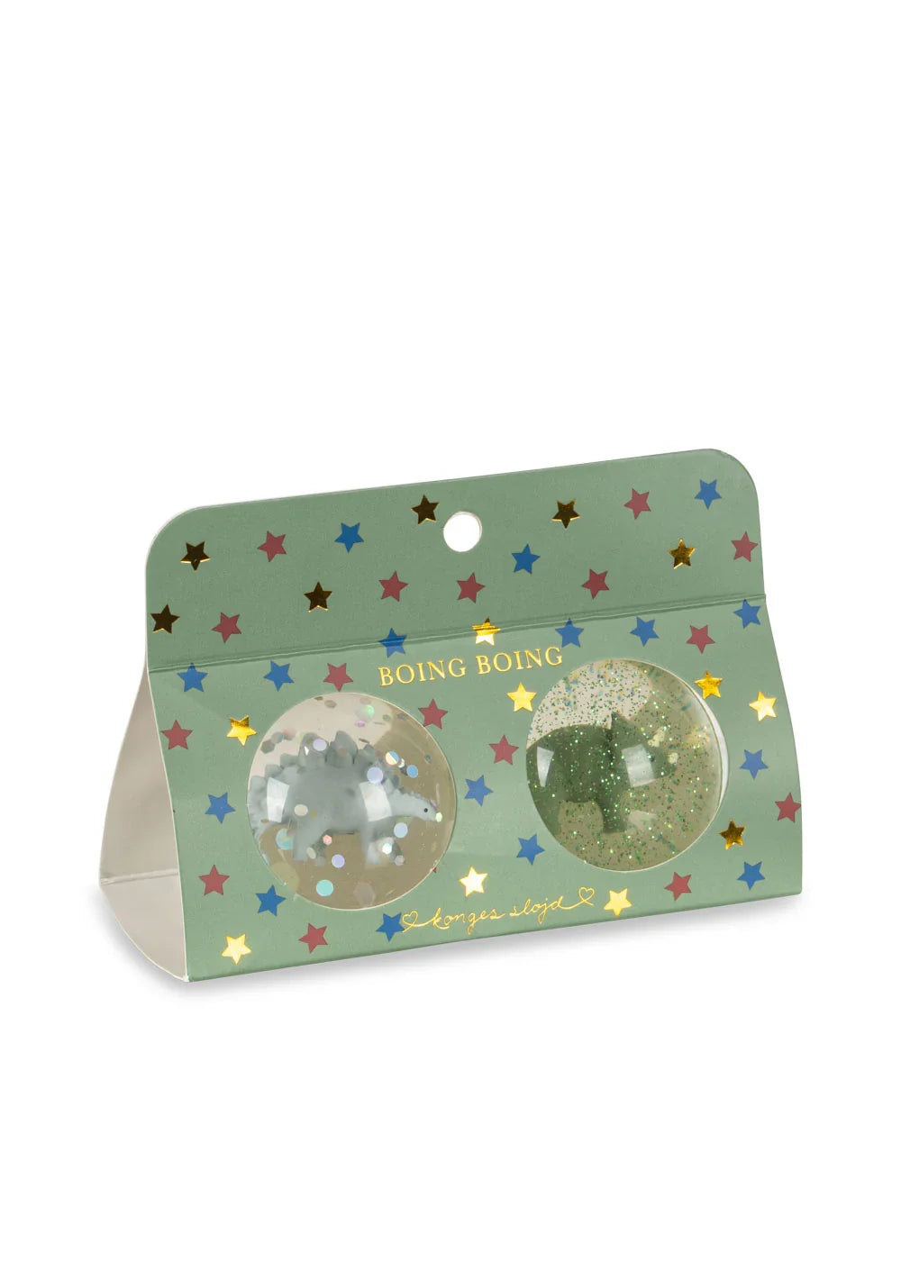 Konges Sloejd Glitter Bouncing Ball Set - Dinosaurs