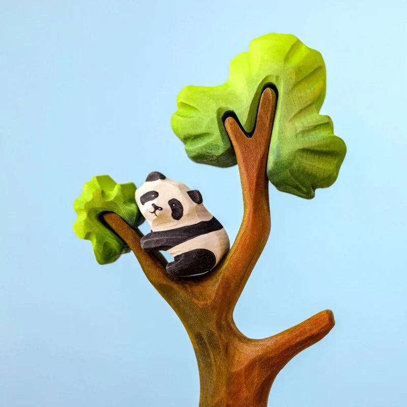 Bumbu Handmade Wooden Panda Bears And Tree Set