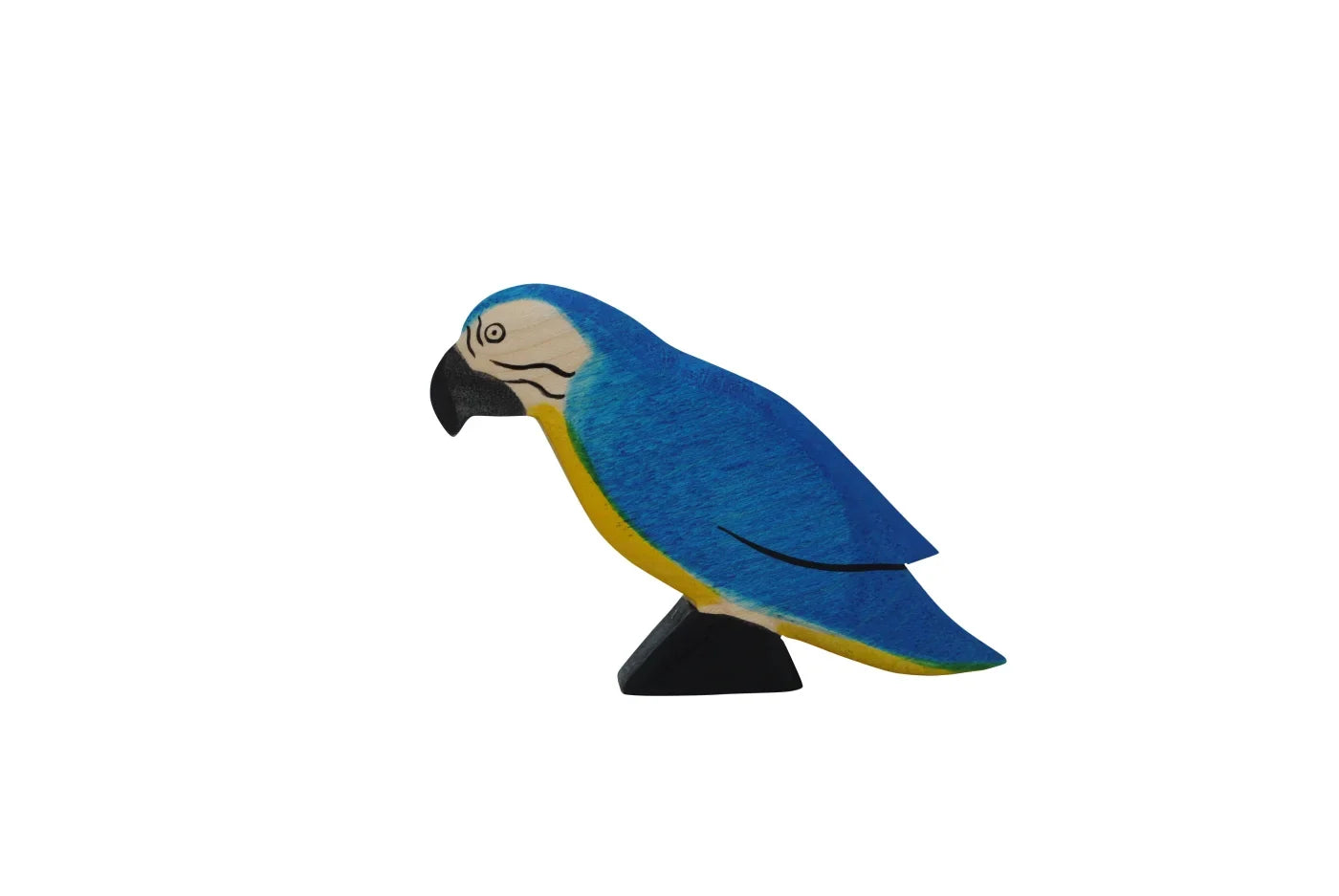 Handmade Holzwald Bird - Blue Parrot