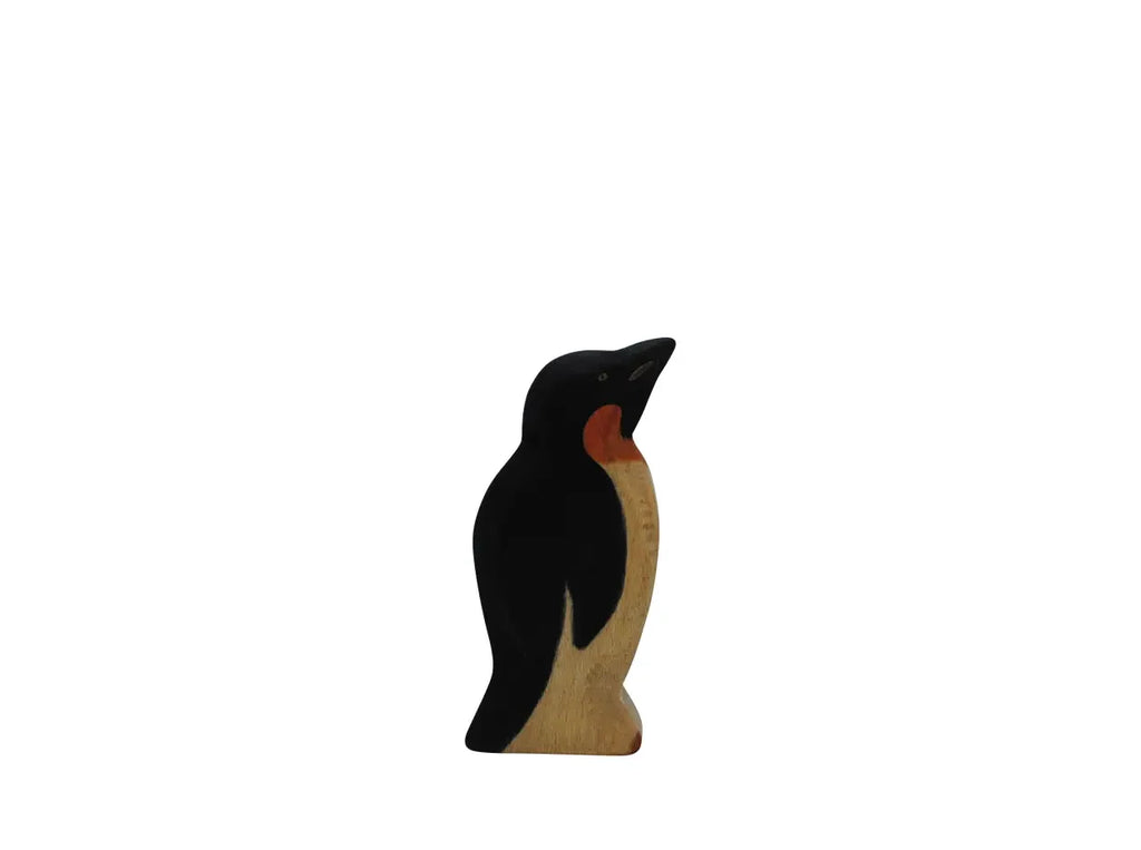 Handmade Holzwald Penguin, Head Up