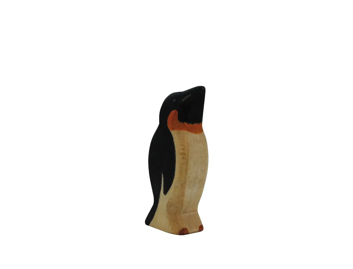 Handmade Holzwald Penguin, Head Up