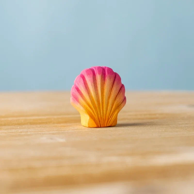 Bumbu Handmade Wooden Pink Seashell