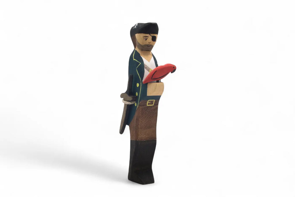 Handmade Holzwald Pirate and Parrot