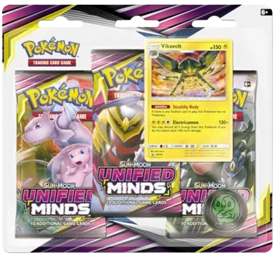 Sun & Moon: Unified Minds - 3-Pack Blister (Vikavolt)