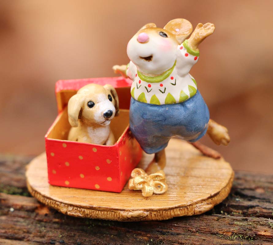 Wee Forest Folk Tiny Collectible - Christmas Critter (Not a Toy)