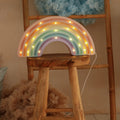 Handmade Wooden Lamp - Rainbow