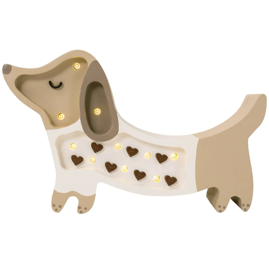 Handmade Wooden Mini Lamp - Puppy