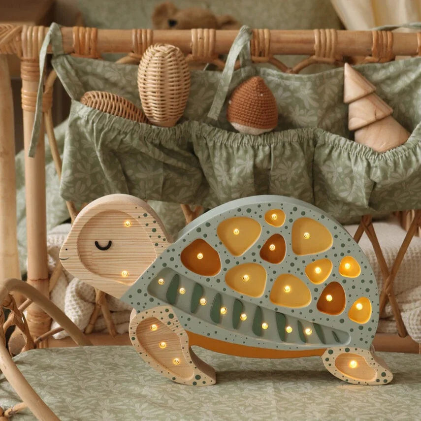 Handmade Wooden Lamp - Turtle