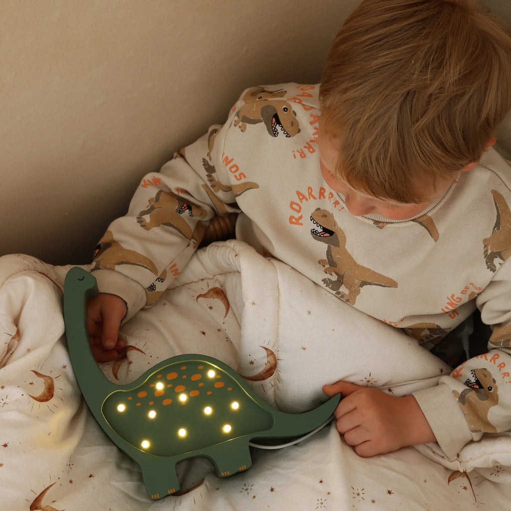 Handmade Wooden Mini Lamp - Dinosaur