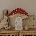 Handmade Wooden Lamp - Mushroom House