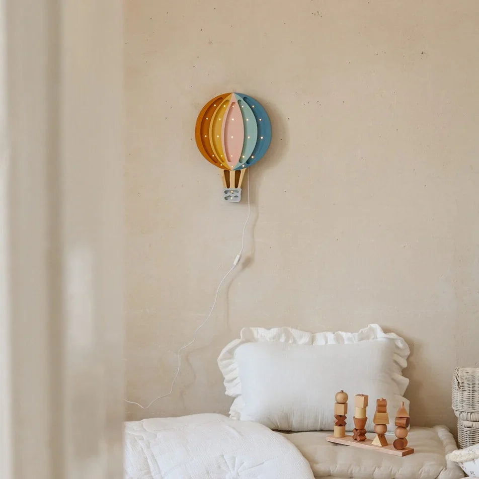 Handmade Wooden Lamp - Hot Air Balloon