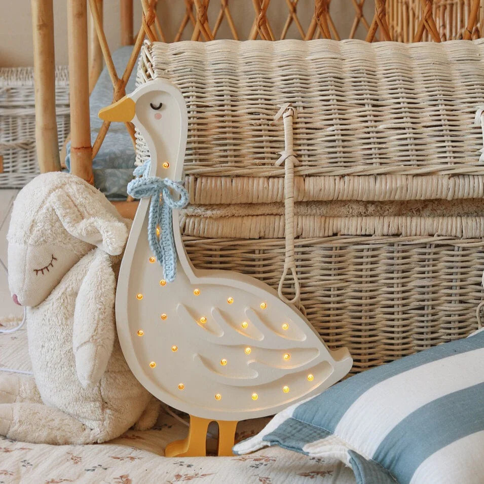 Handmade Wooden Lamp - Goose