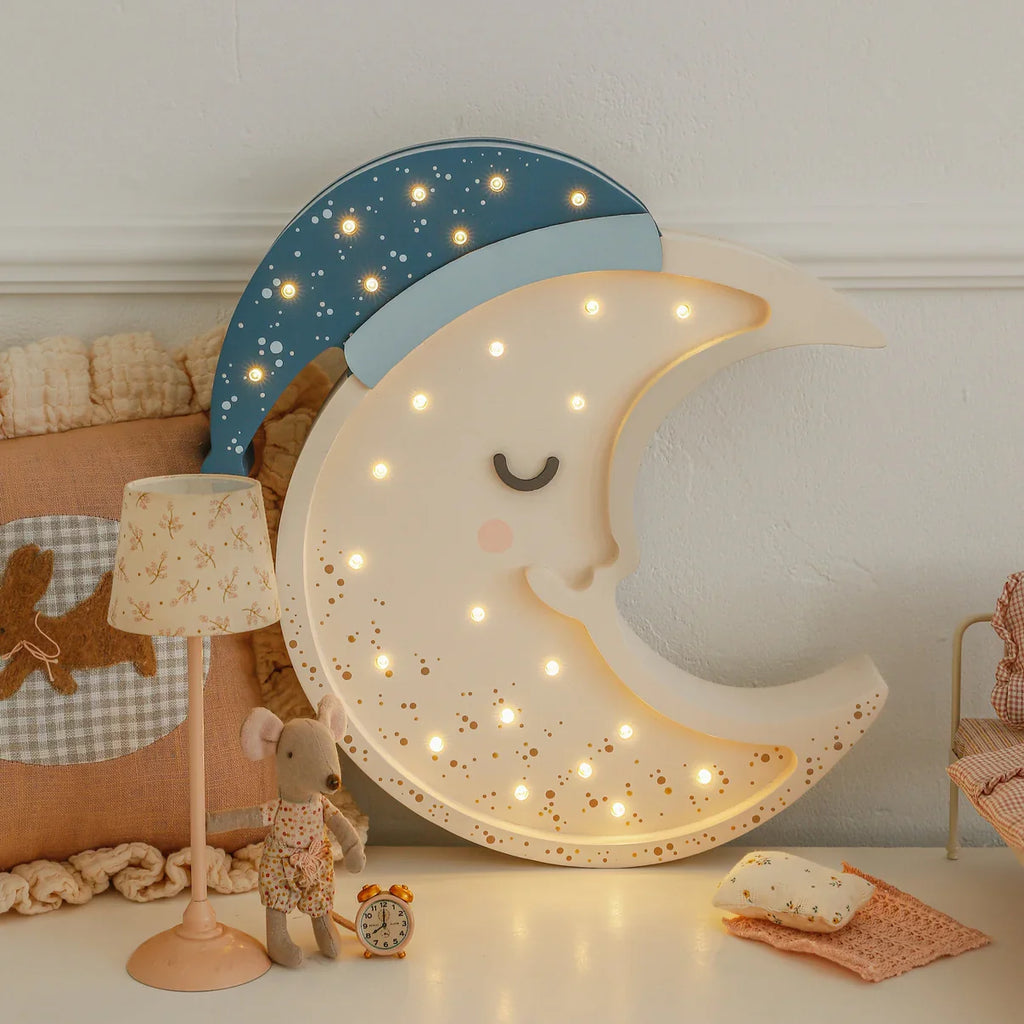 Handmade Wooden Lamp - Moon