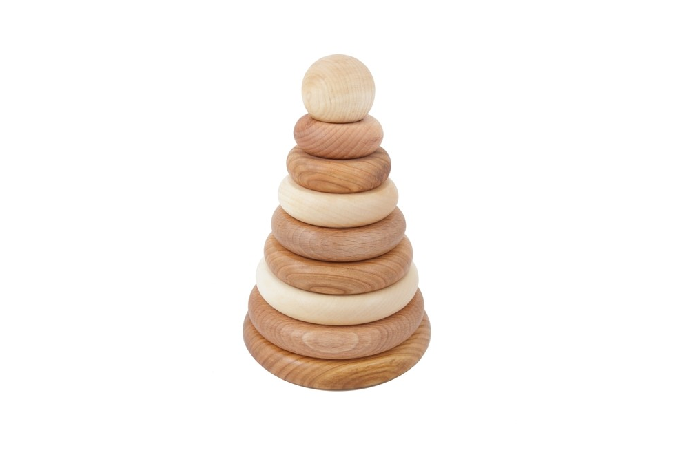 Natural Wooden Stacker