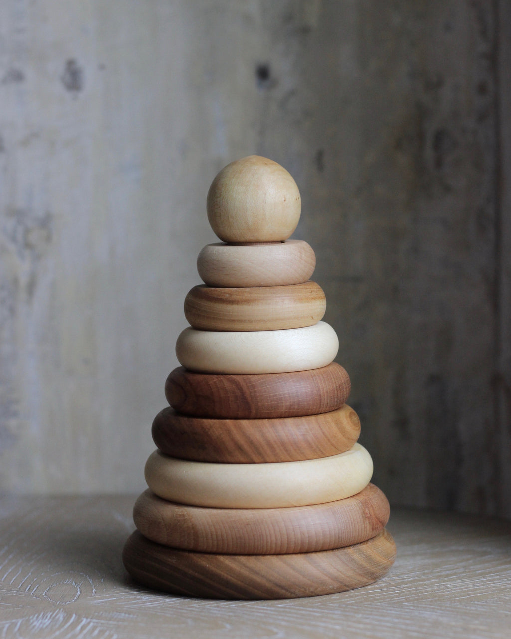 Natural Wooden Stacker