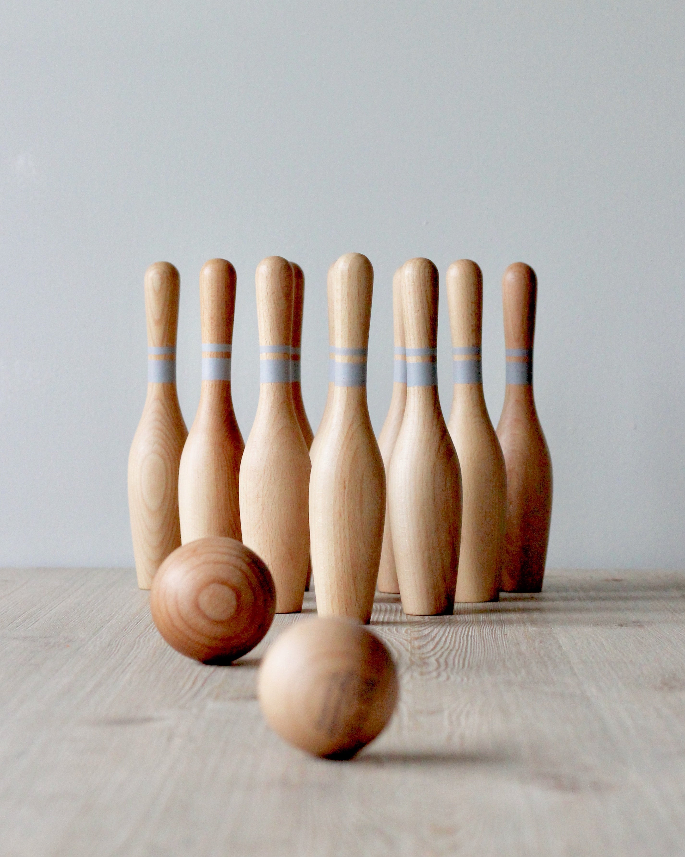 Wooden Bowling Set