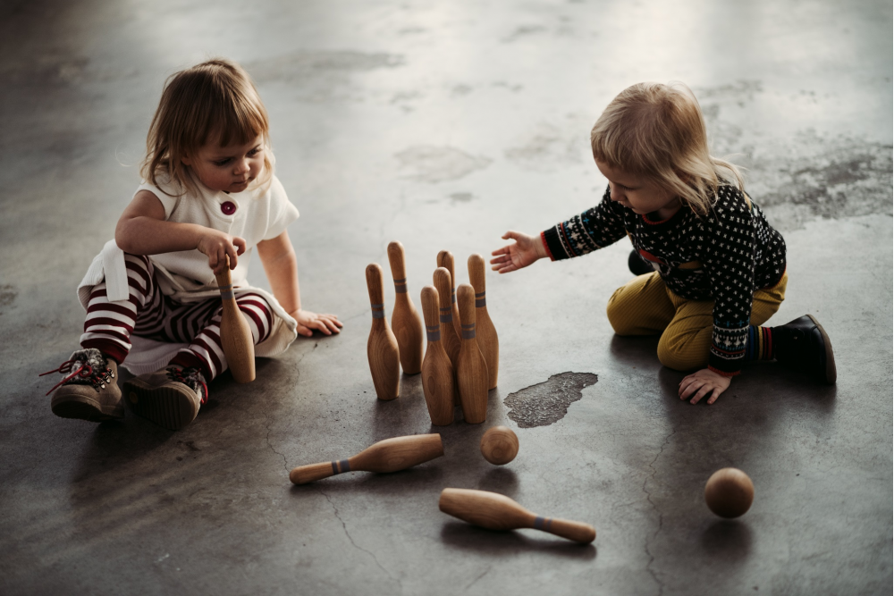 Wooden Bowling Set