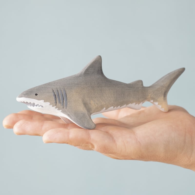Bumbu Handmade Wooden Shark Family Set