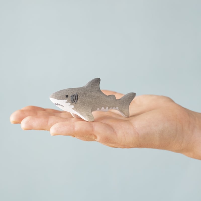 Bumbu Handmade Wooden Shark Family Set