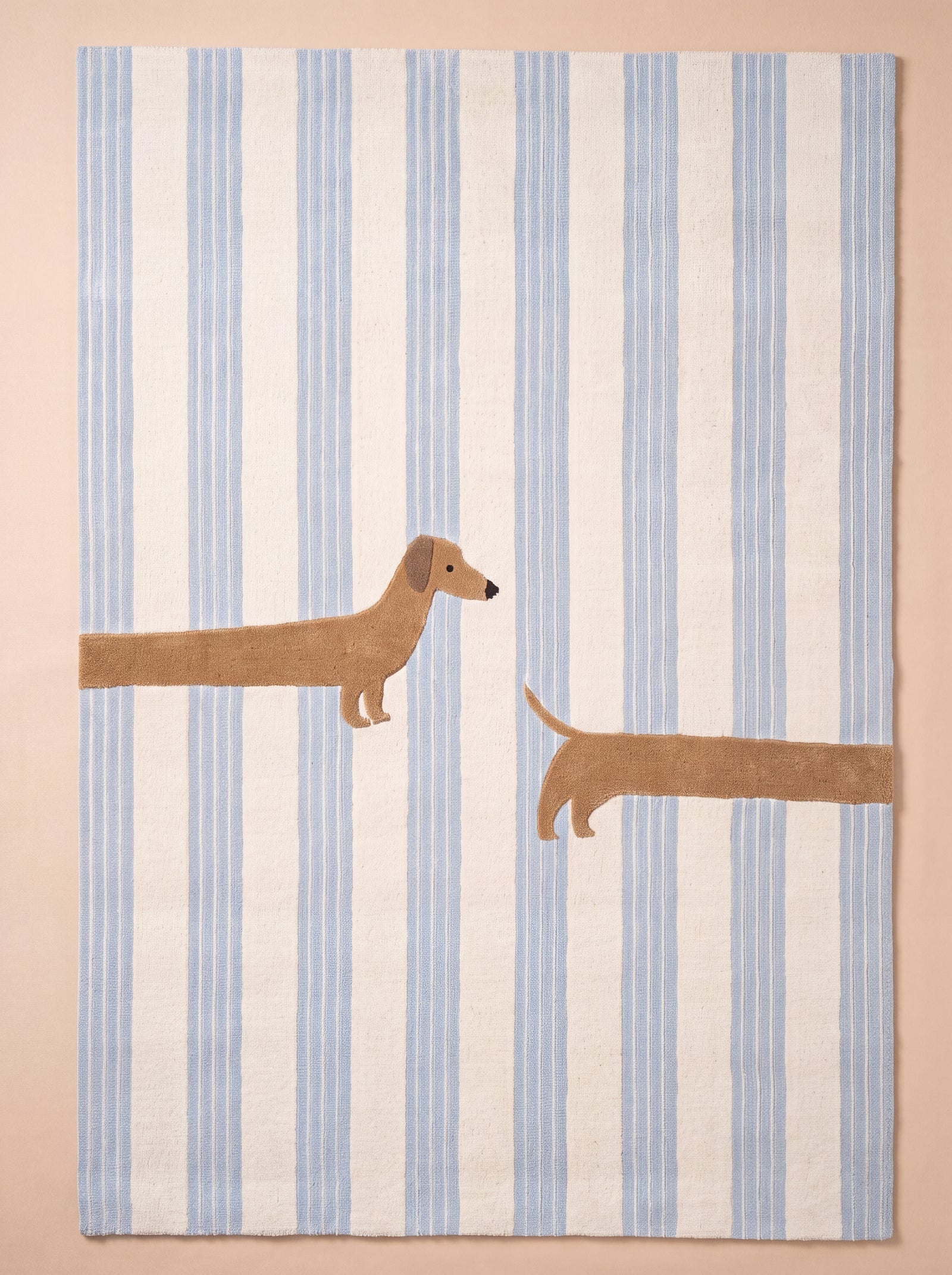 Little Forest Animals Silk Rug — The Dachshund