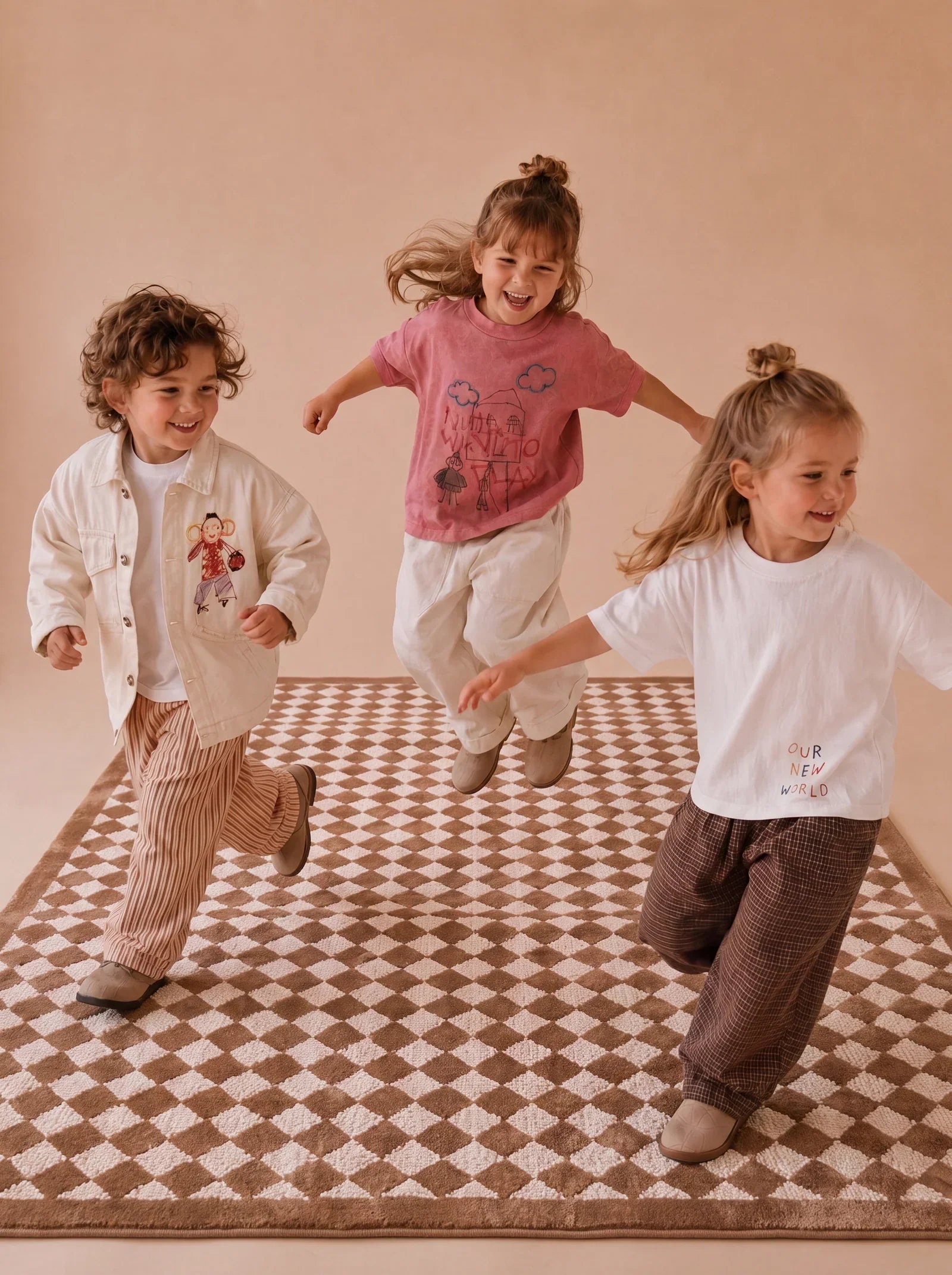 Little Forest Animals Silk Rug — The Diamond