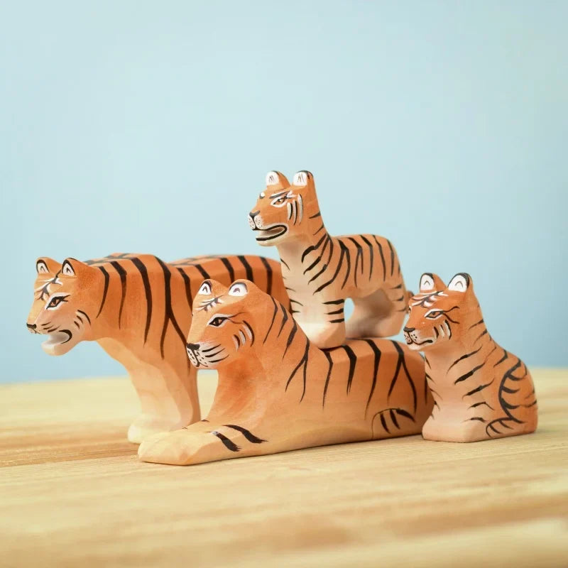 Bumbu Handmade Wooden Tiger Set