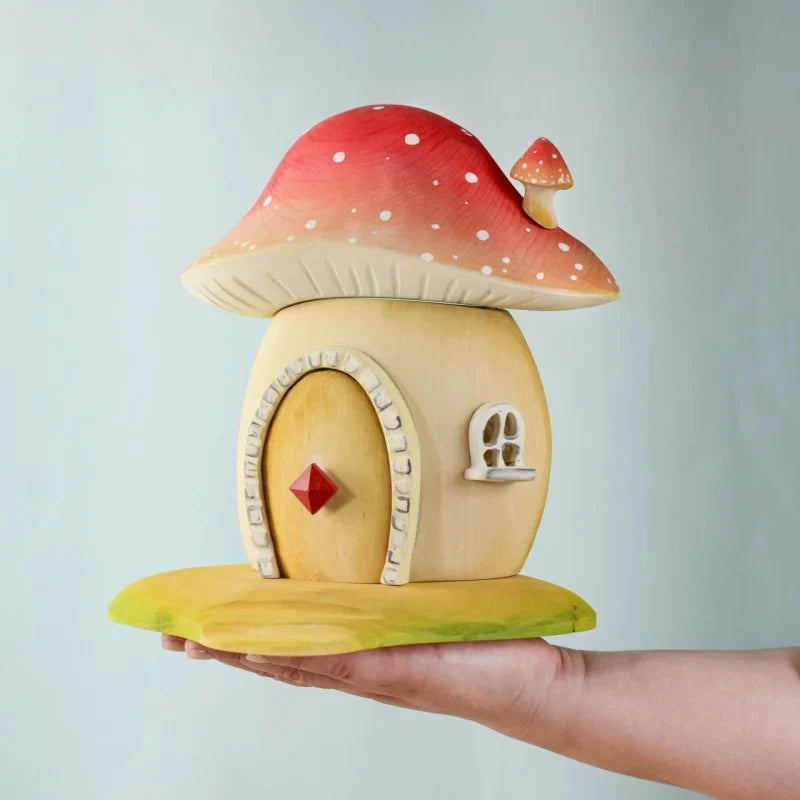 Bumbu Handmade Wooden Mushroom House