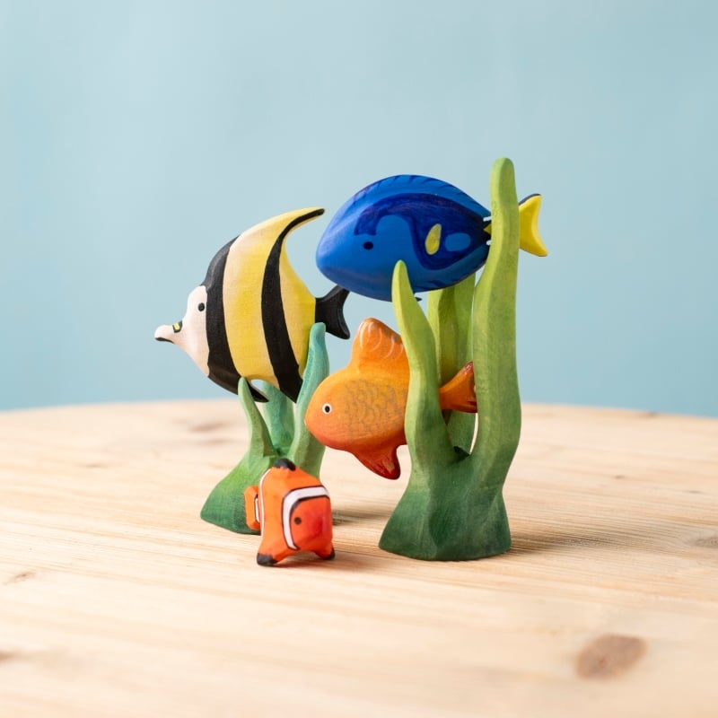 Bumbu Handmade Wooden Tropical Fish Set