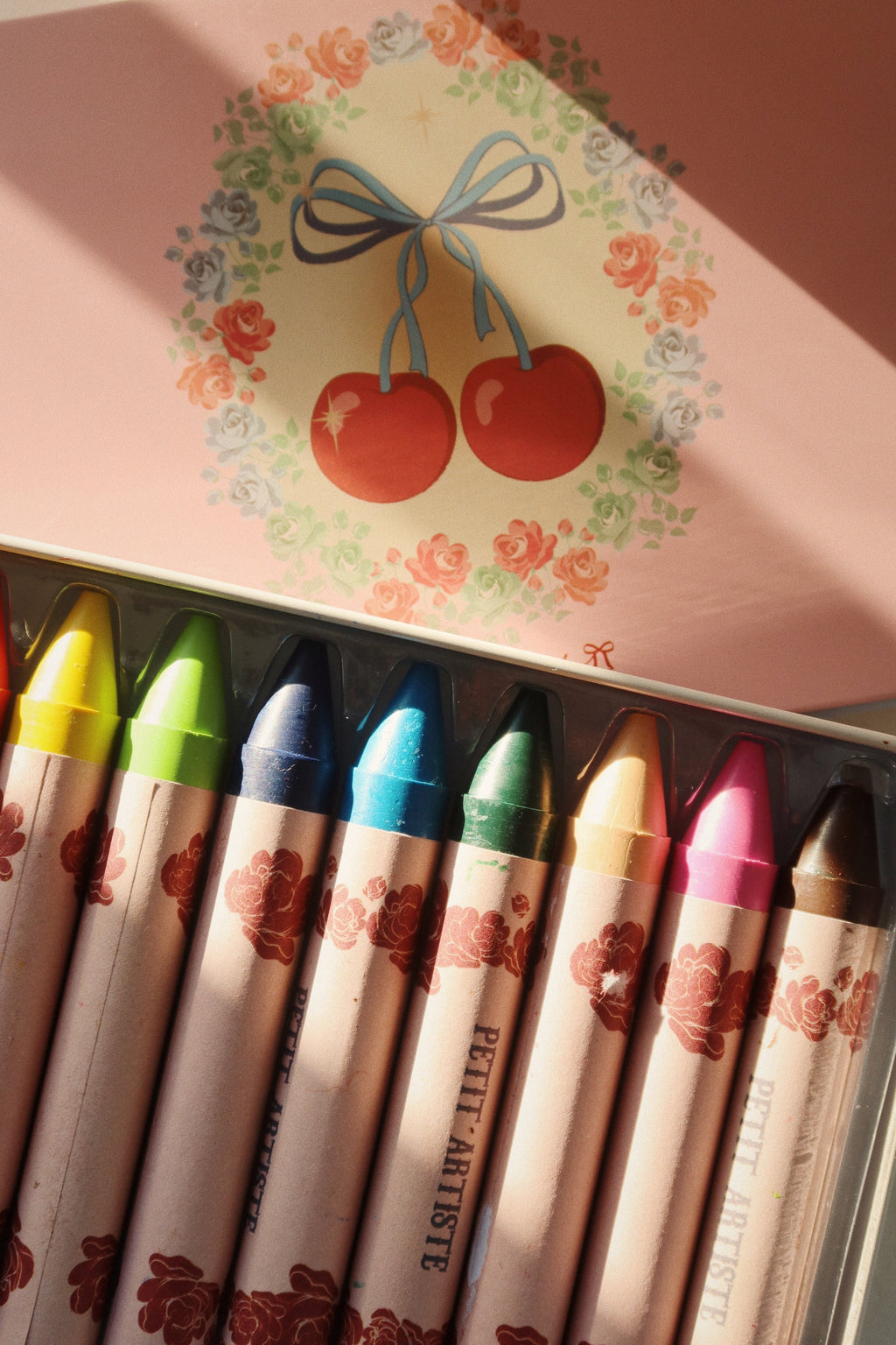 Konges Sloejd Beeswax Crayons - Cherry Bow