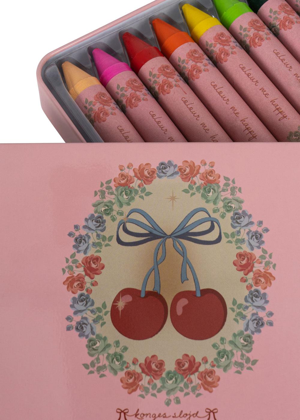 Konges Sloejd Beeswax Crayons - Cherry Bow