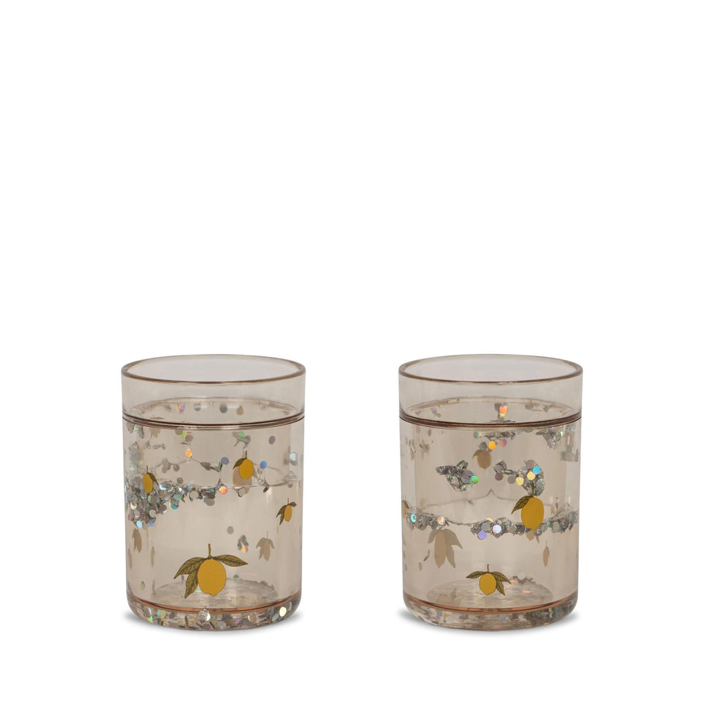 Konges Sloejd Glitter Cups - Lemon (2 Pack)