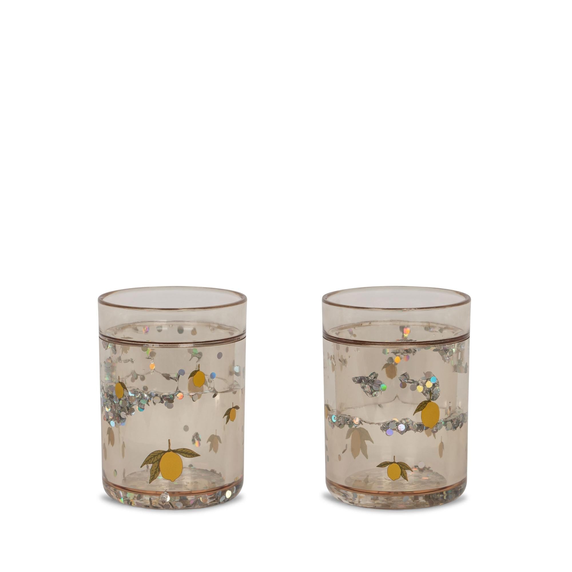 Konges Sloejd Glitter Cups - Lemon (2 Pack)
