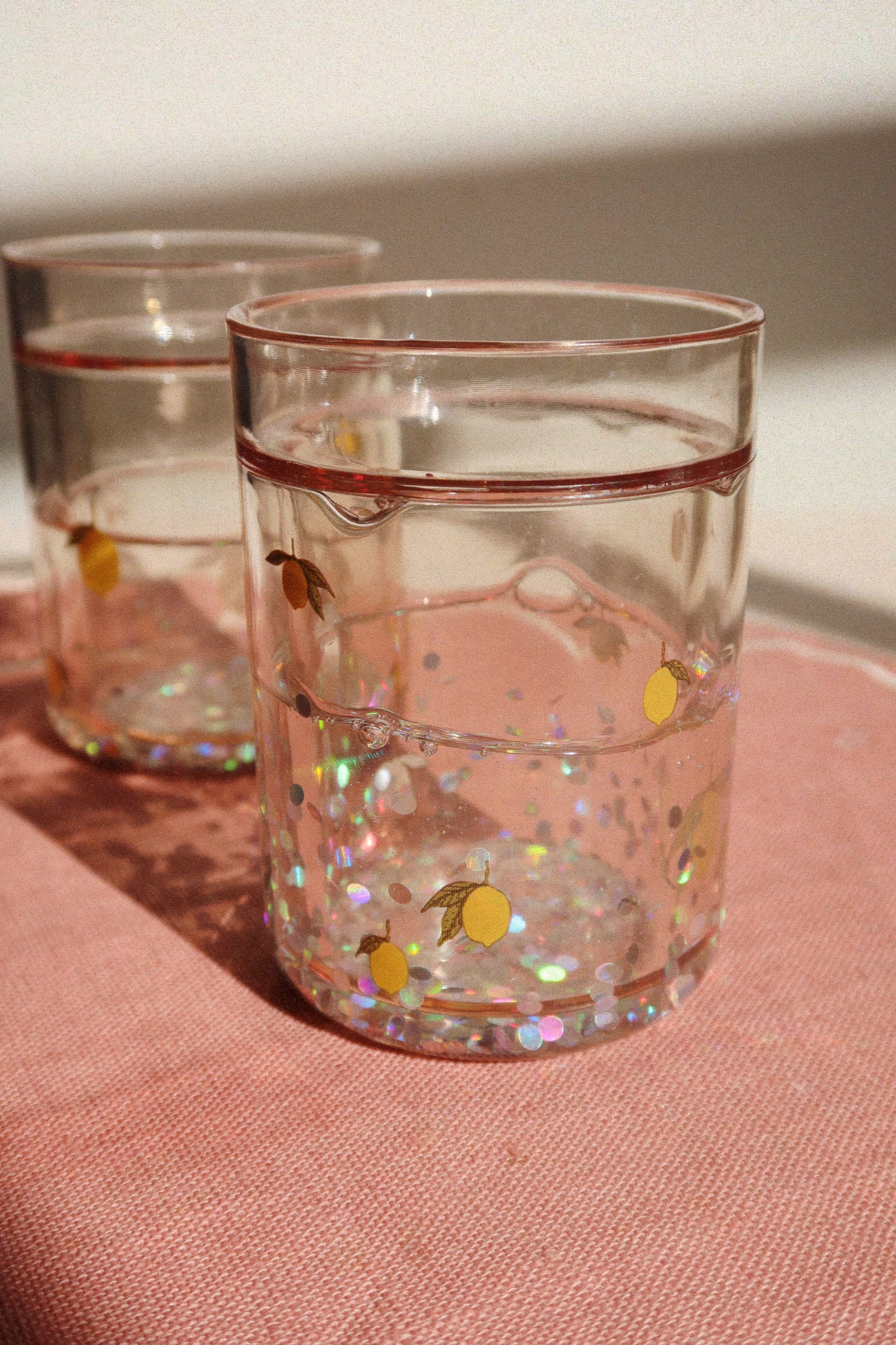 Konges Sloejd Glitter Cups - Lemon (2 Pack)
