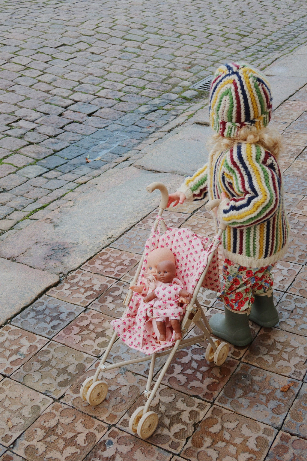 Konges Sloejd Doll Stroller - Rosie Rose