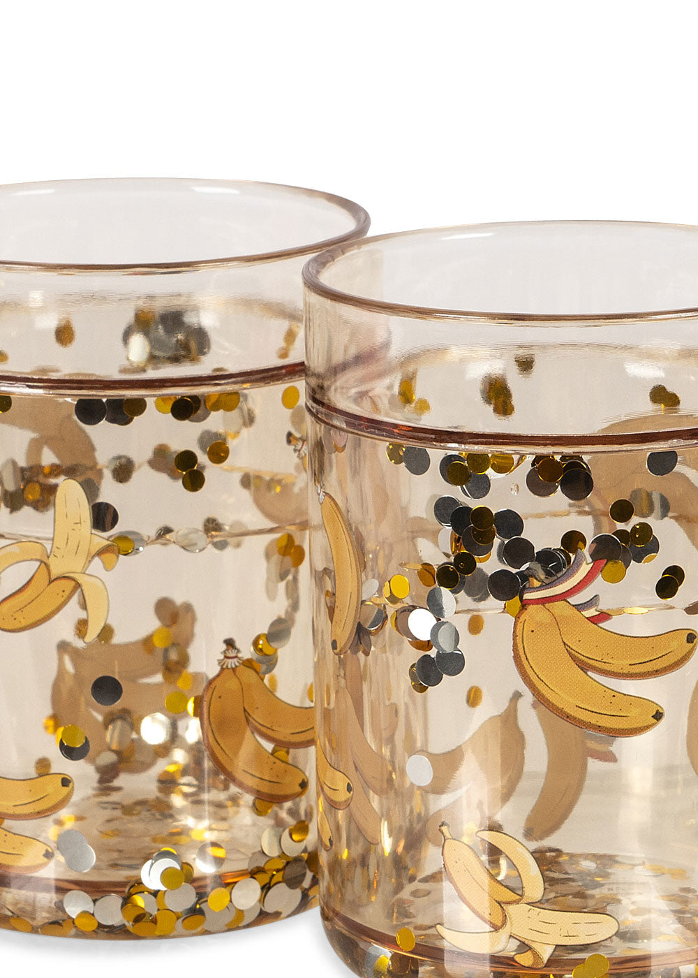 Konges Sloejd Glitter Cups - Let's Go Bananas (2 Pack)