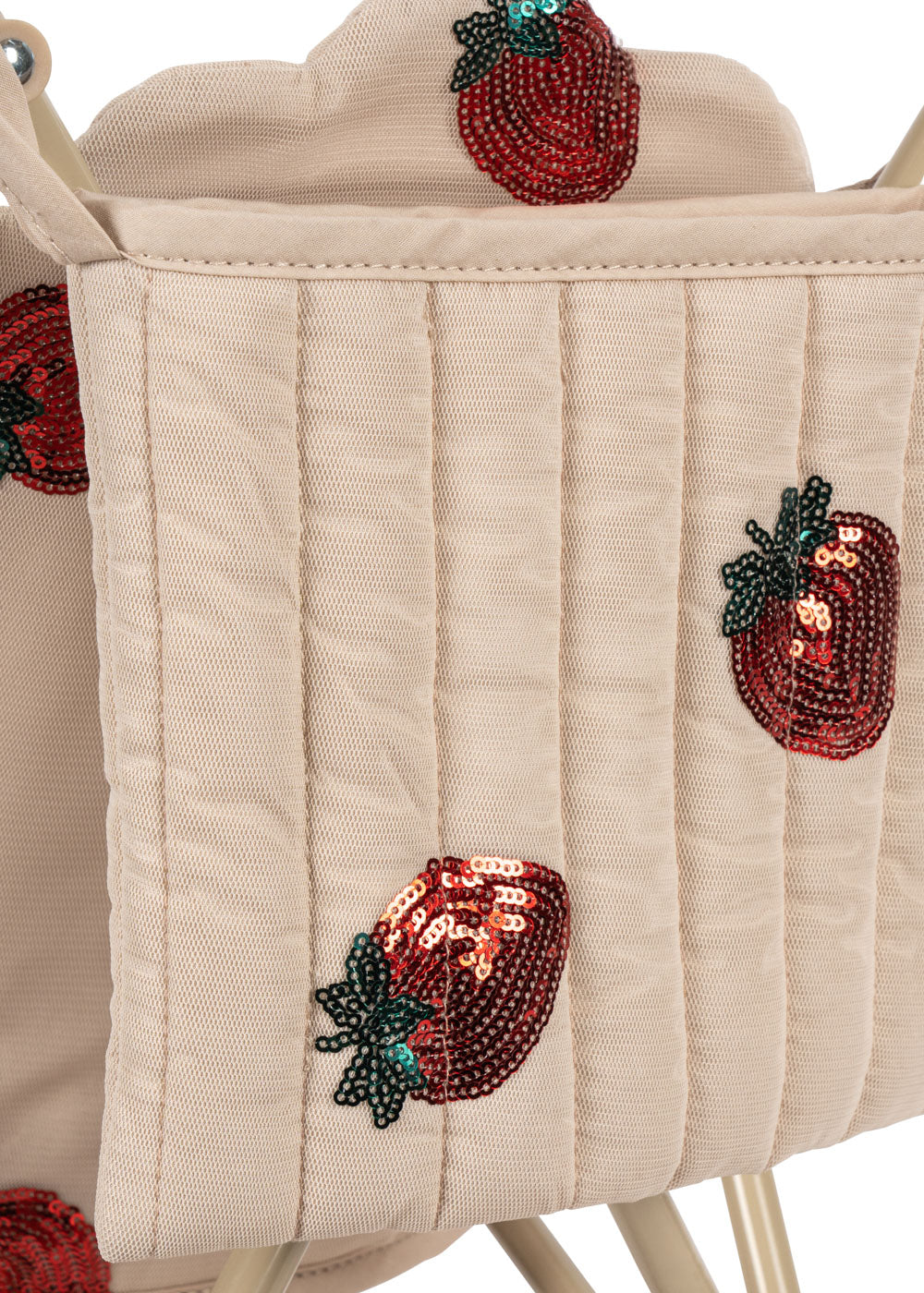 Konges Sloejd Tulle Doll Stroller - Strawberry