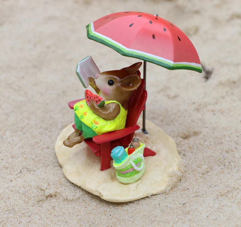 Wee Forest Folk Tiny Collectible - Perfect Beach Day! (Not a Toy)