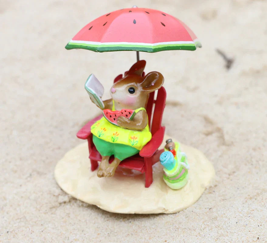Wee Forest Folk Tiny Collectible - Perfect Beach Day! (Not a Toy)