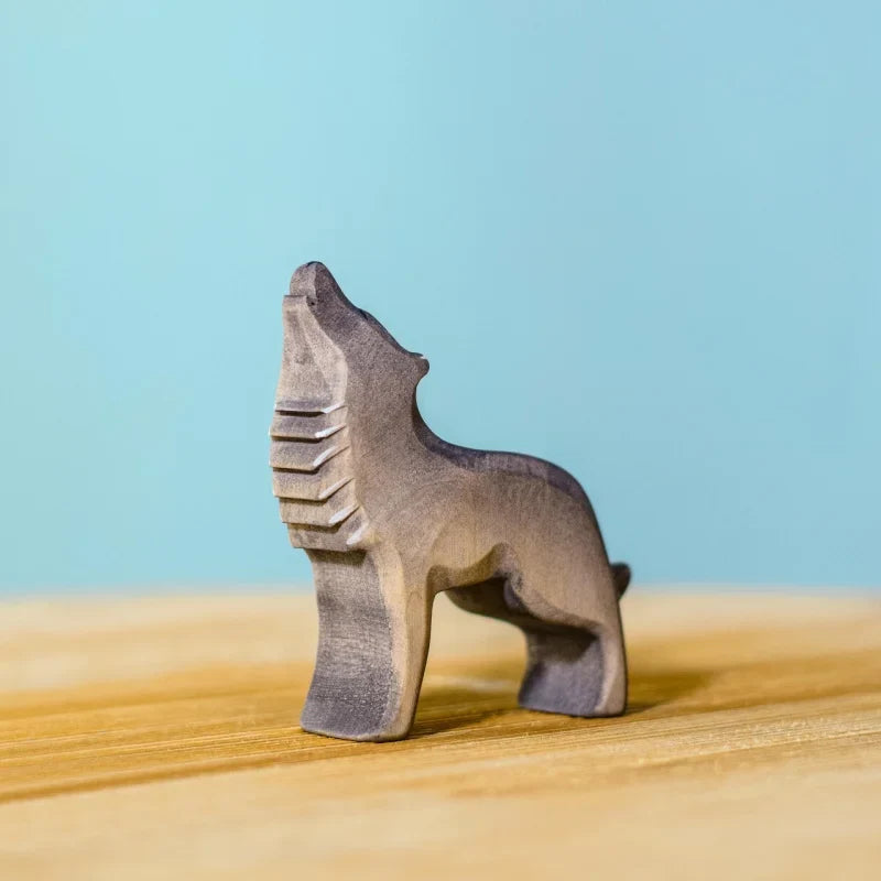 Bumbu Handmade Wooden Wolf Howling