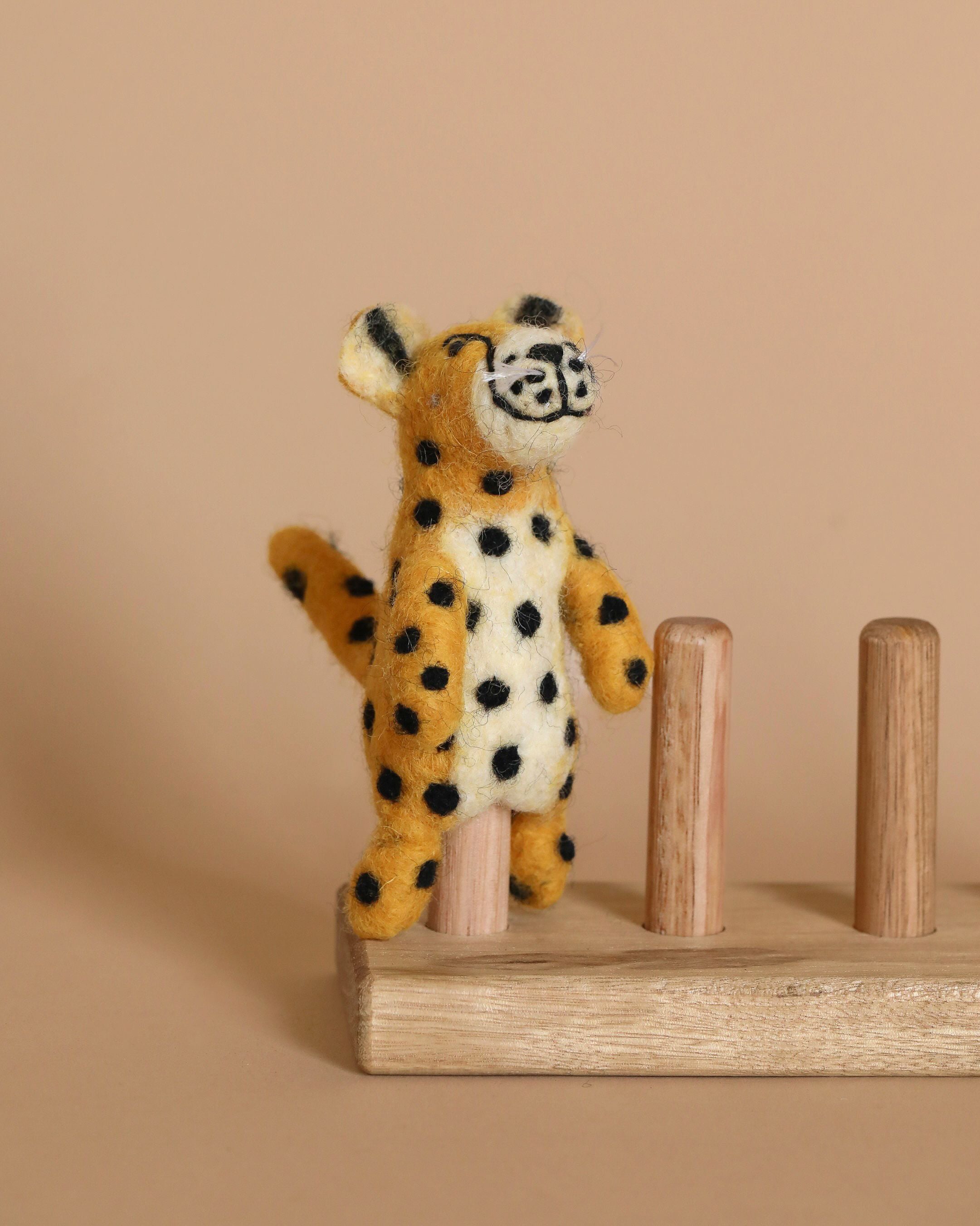 Felt Finger Puppet: Cheetah